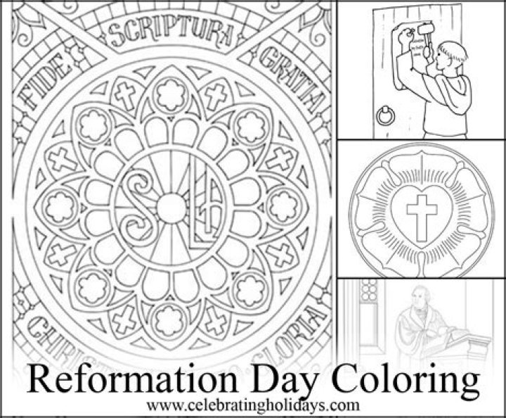 Coloring Pages for Reformation Day
