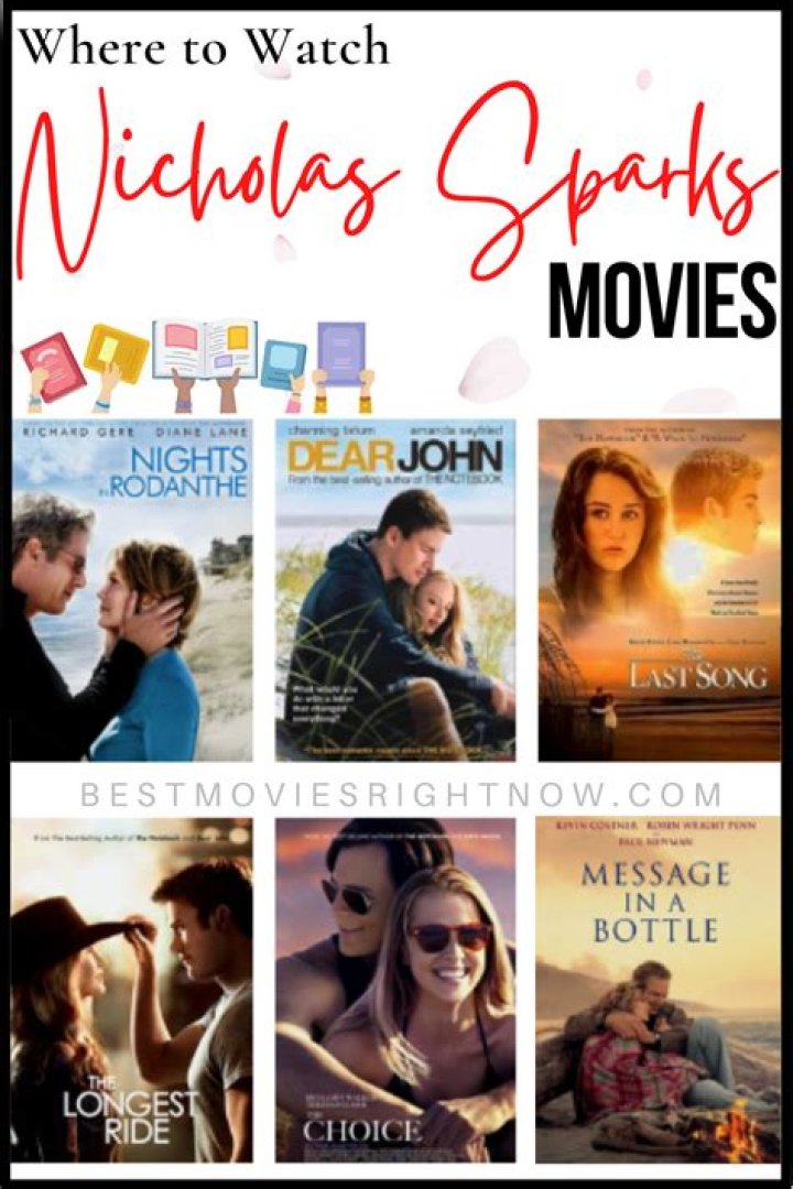 How to watch your favorite Nicholas Sparks movies