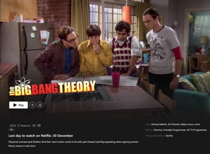 Is The Big Bang Theory on Netflix? Where can I stream it?