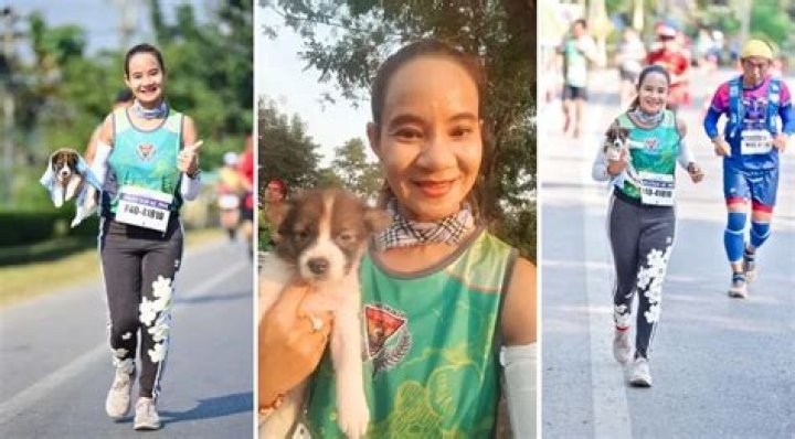 Marathon Runner Finds Stray Puppy During Race, Carries Him for 19 Miles