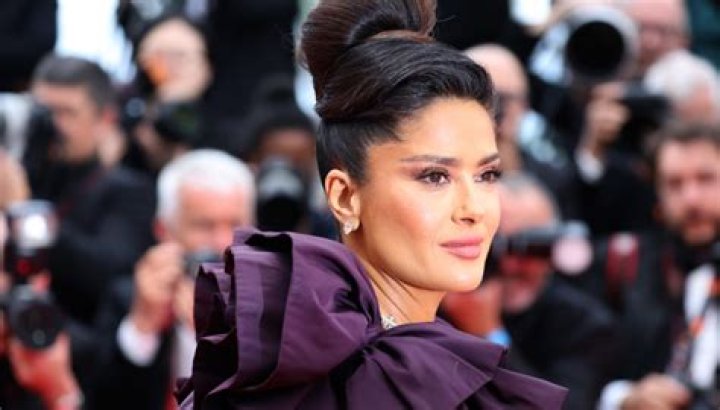 Salma Hayek oozes Hollywood glamour as she shows off ageless beauty in silk dress